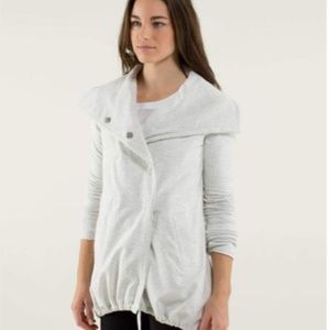 Lululemon Gratitude Jacket in heathered ivory